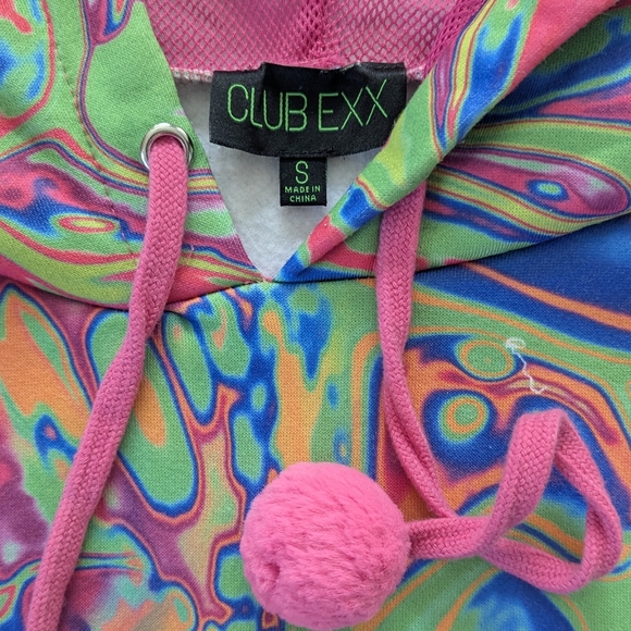 Dolls Kill Acid Amoeba Oversized Hoodie - Picture 5 of 9